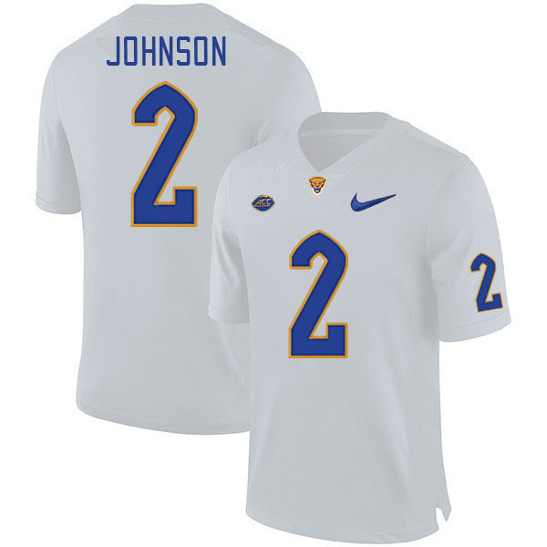 Pitt Panthers #2 Kenny Johnson College Football Jerseys Stitched Sale-White